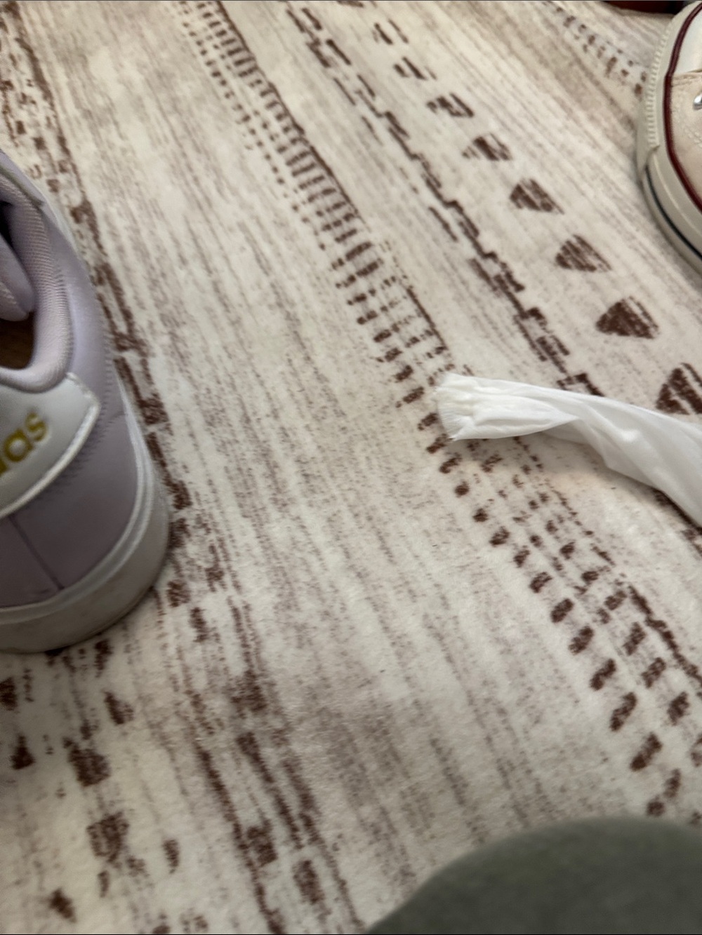 adidas Lavender Low-Top Sneakers with White Stripes - Picture 3 of 10